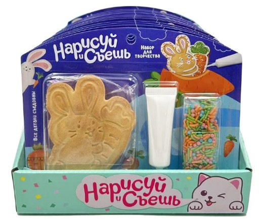 №3 Набор для творчества Нарисуй и съешь "Зайка" (блок 12шт 59г) в Ижевске