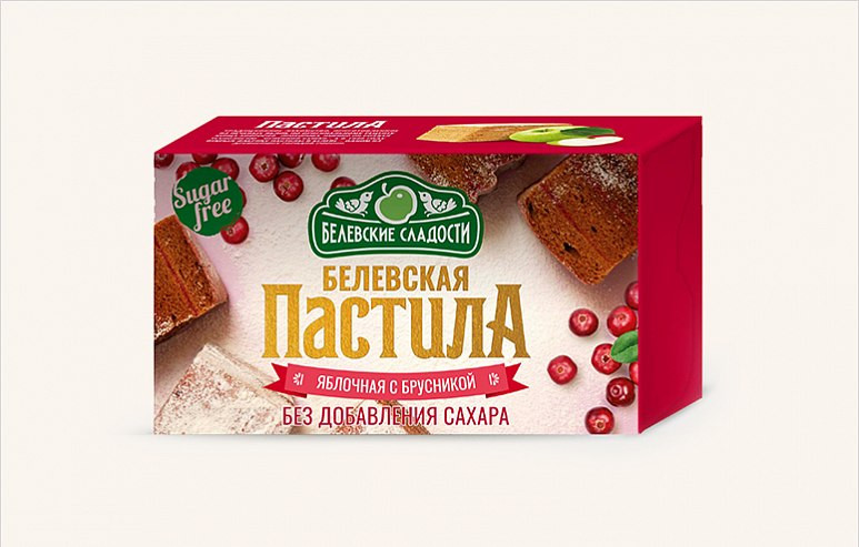  Пастила  200г диетическая с КЛЮКВОЙ, НОВЫЙ ФОРМАТ (4*50г)    в Ижевске