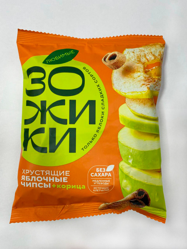 №1 Зожики Яблочные+корица чипсы, 25г  в Ижевске